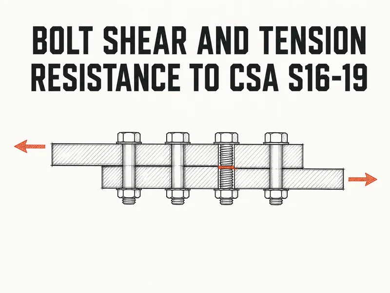 Bolt Shear and Tension Resistance to CSA S16-19