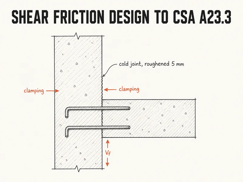 Shear Friction Design to CSA A23.3